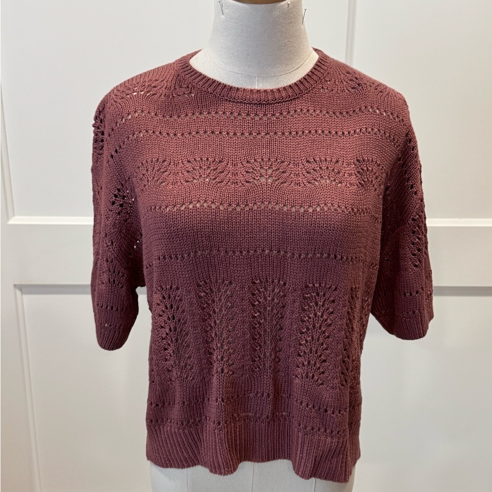 WISHLIST | Mauve Knit Sweater | Size: Medium